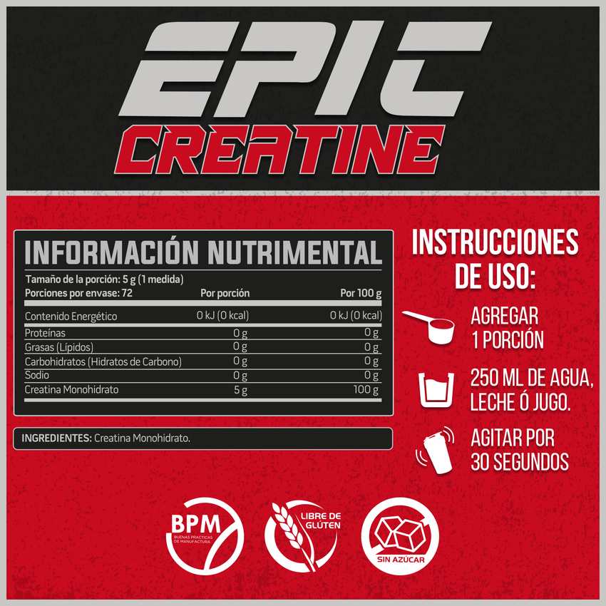 Creatina Monohidrato 360 gr