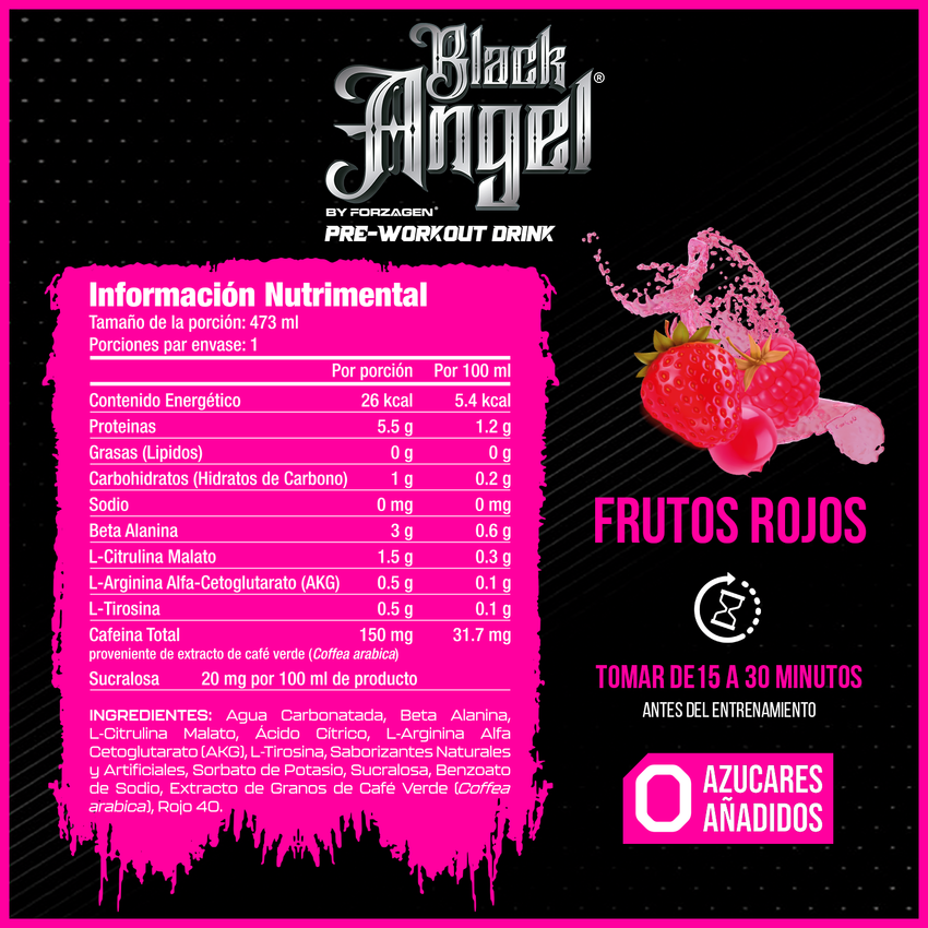 Black Angel Pre-workout Drink by Forzagen